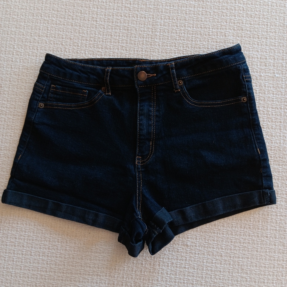 Forever 21 Women's Denim Roll Cuff Shorts - Size 29